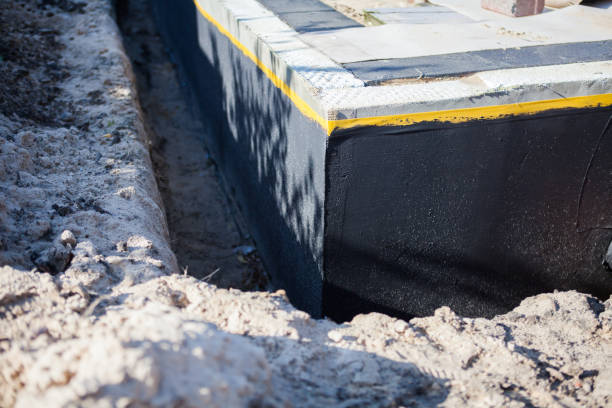 Residential Interior Drainage System installation at a Tonawanda, NY home by SJ Waterproofing Pros